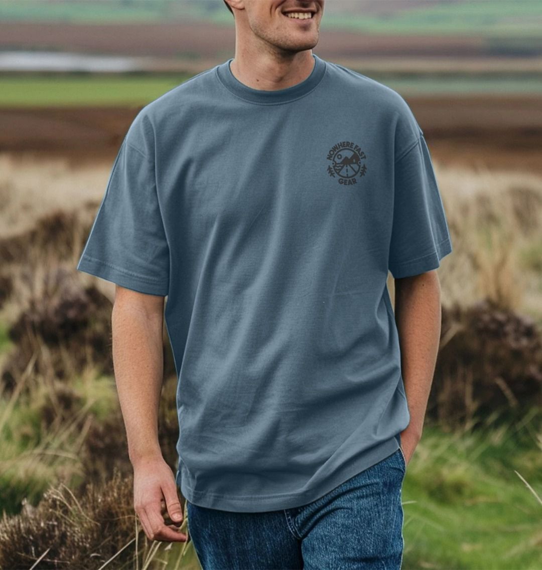 Unisex Oversized T Shirt - Grey Logo