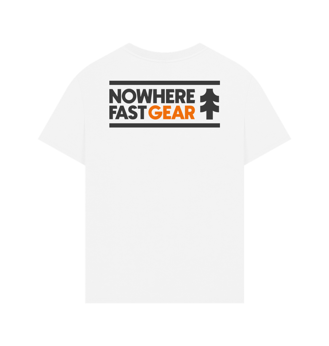 White Oversized Unisex T Shirt - Back Only logo