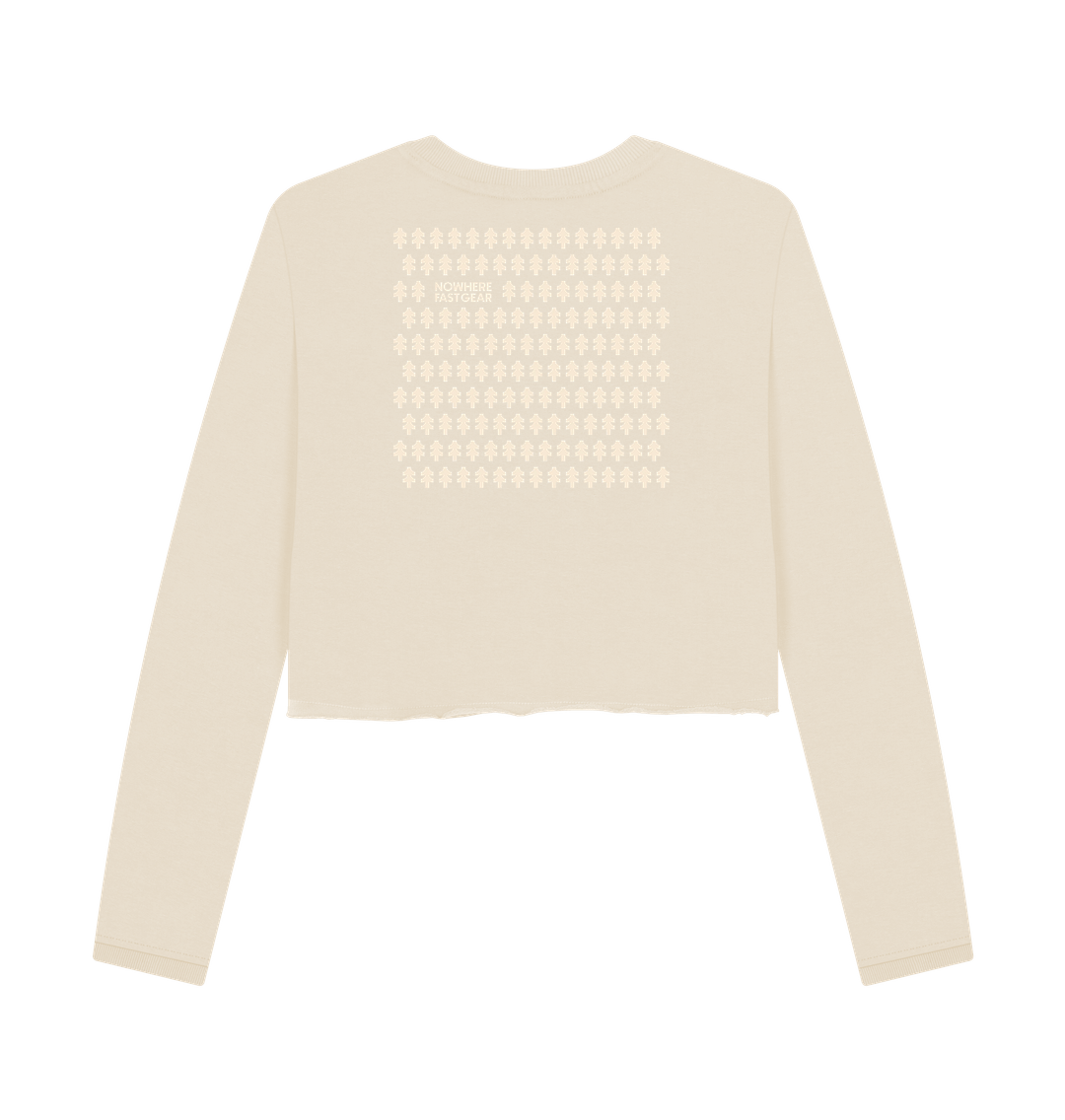 Oat Printed Boxy Jumpers Back