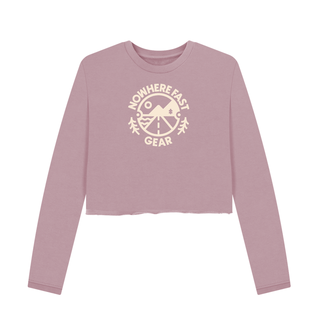 Mauve Women's Cropped Sweater - NFG