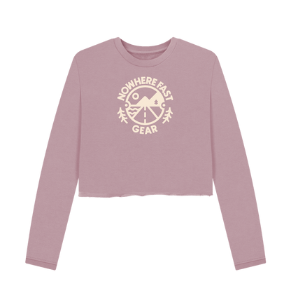 Mauve Women's Cropped Sweater - NFG