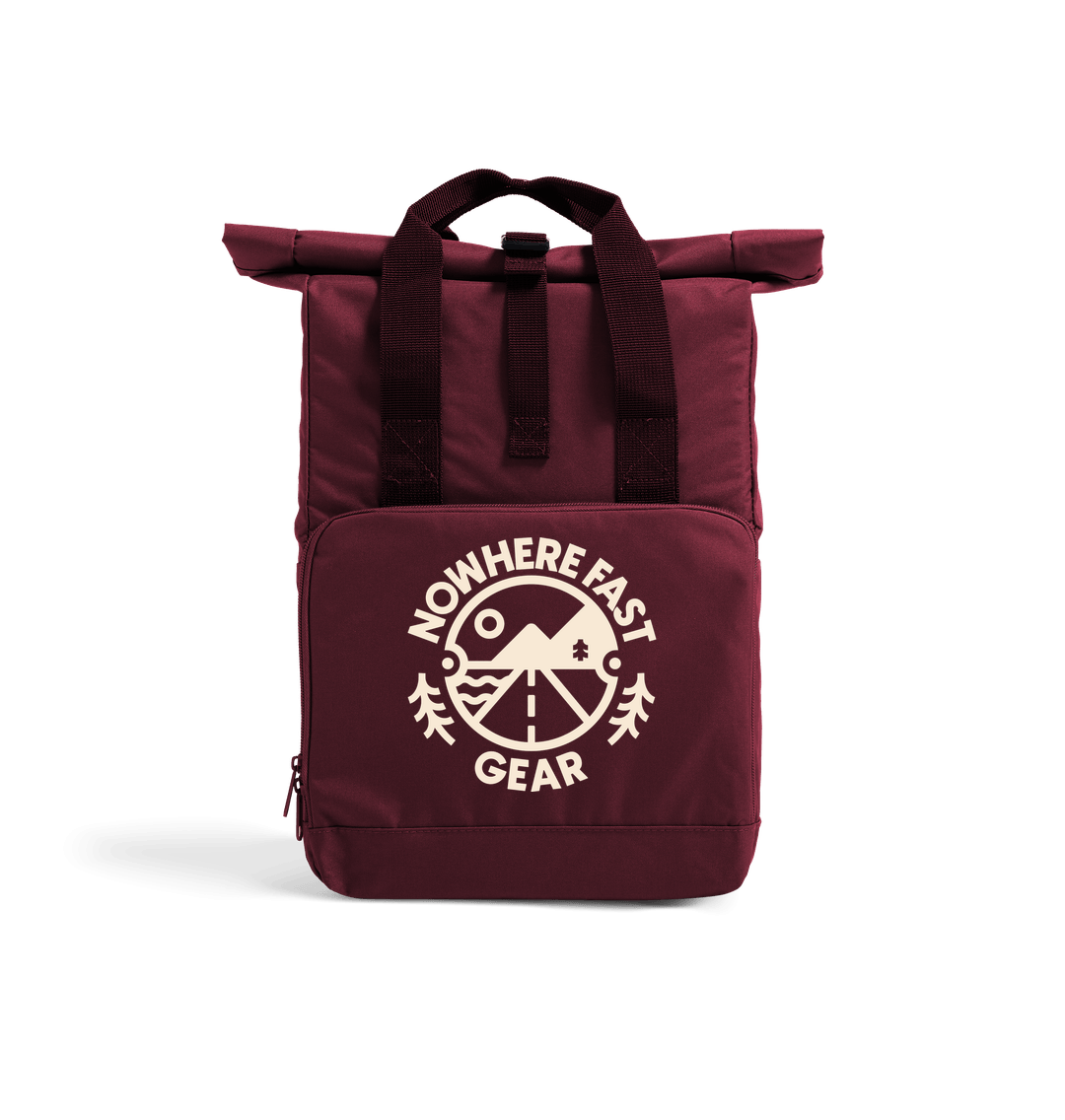 Burgundy NFG Roll Top Backpack