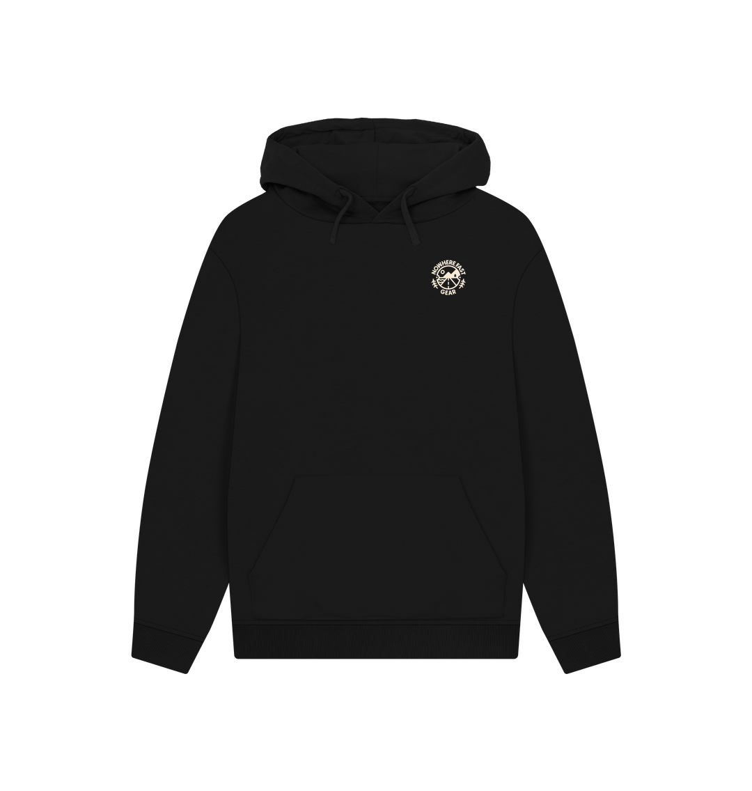 Black Printed Hoody