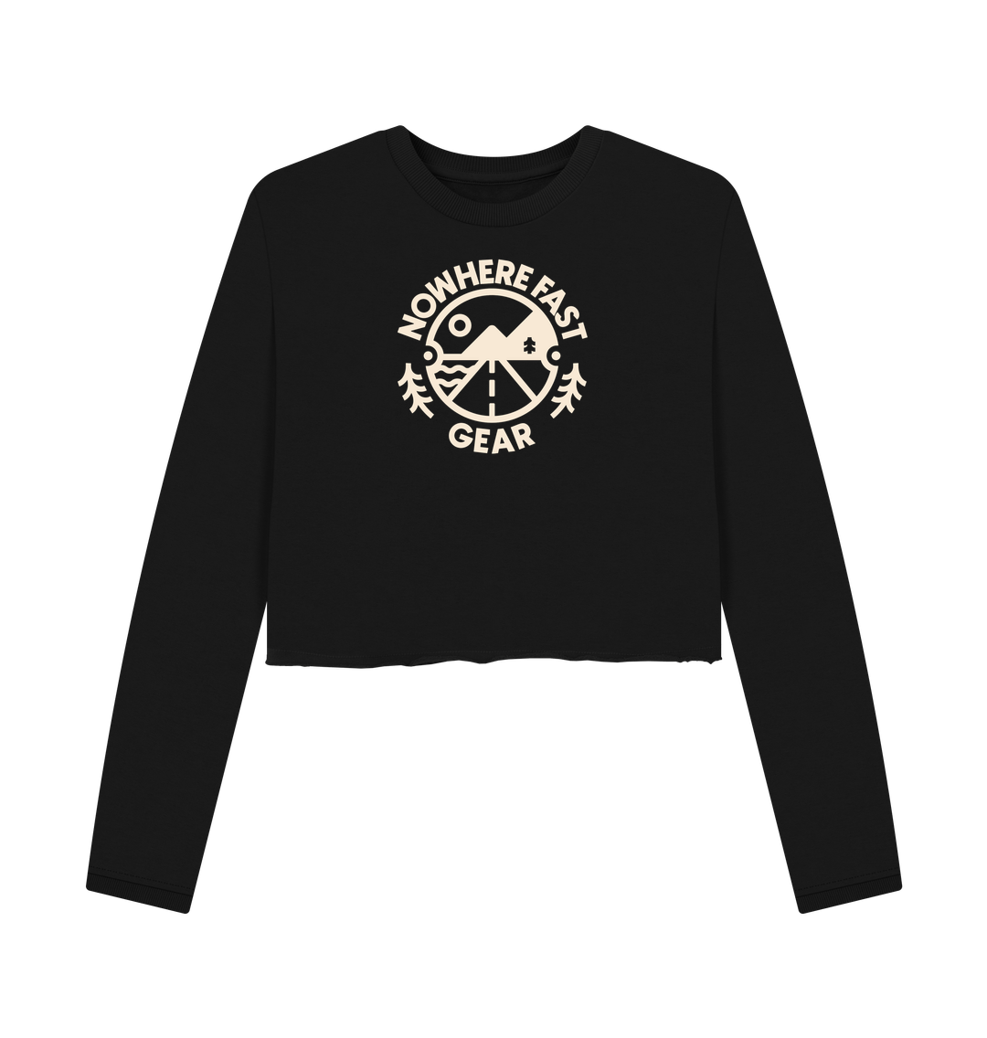 Black Women's Cropped Sweater - NFG