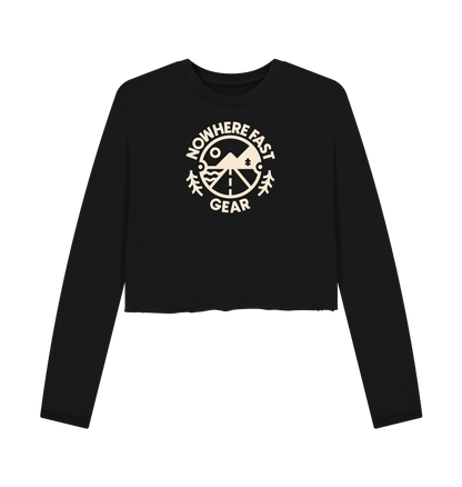 Black Women's Cropped Sweater - NFG