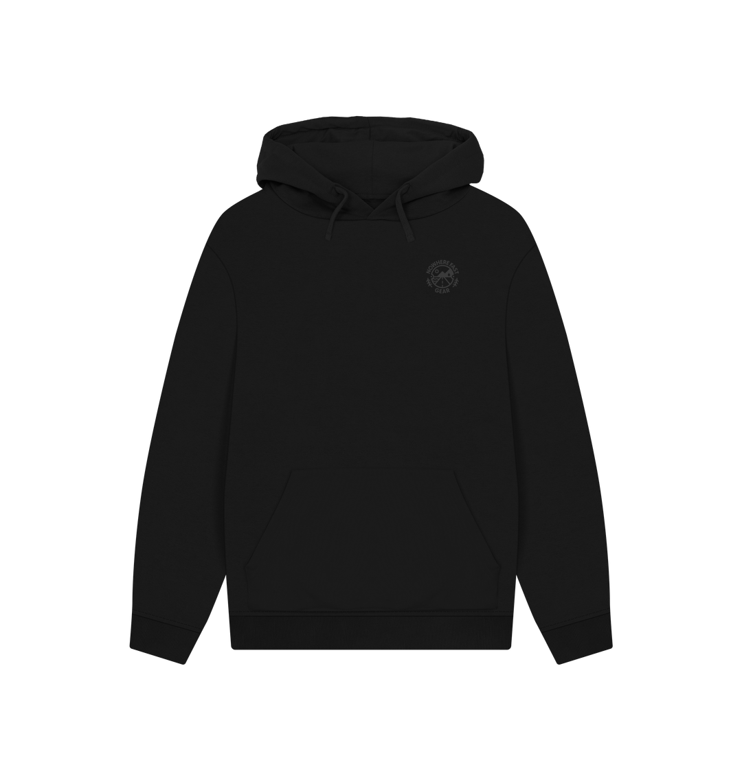 Black Printed Hoody