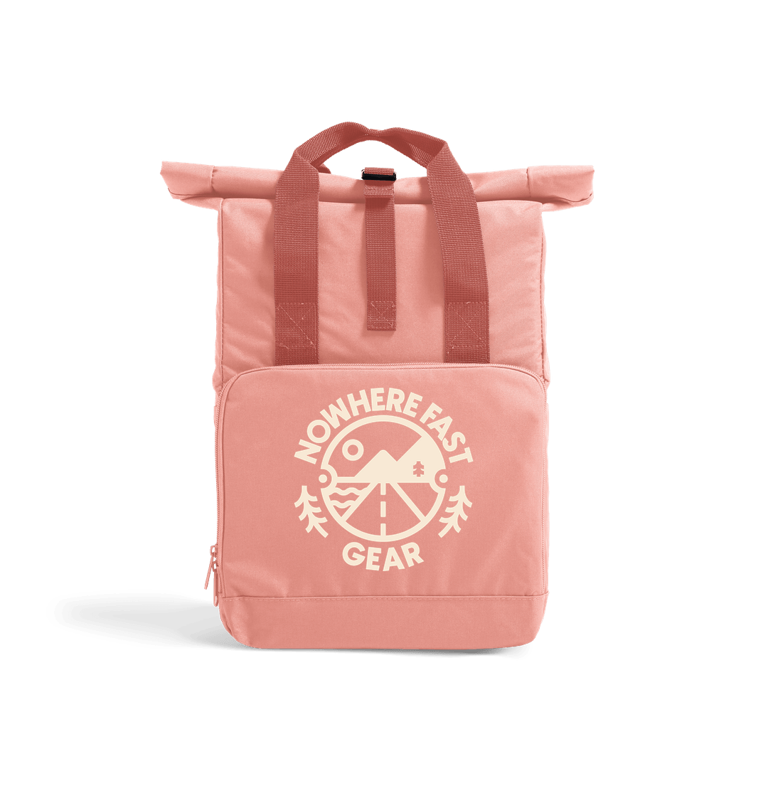 Blush Pink NFG Roll Top Backpack