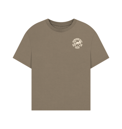 Willow Women's Oversize T Shirt - Cream Logo