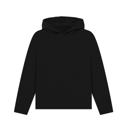 Black Women's Relaxed Fit Organic Hoodie