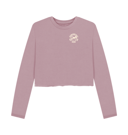 Mauve Women's Cropped Sweater