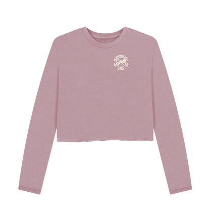 Mauve Women's Cropped Sweater