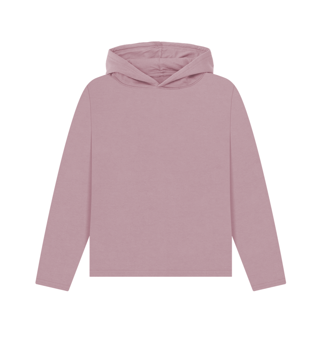 Mauve Women's Relaxed Fit Organic Hoodie