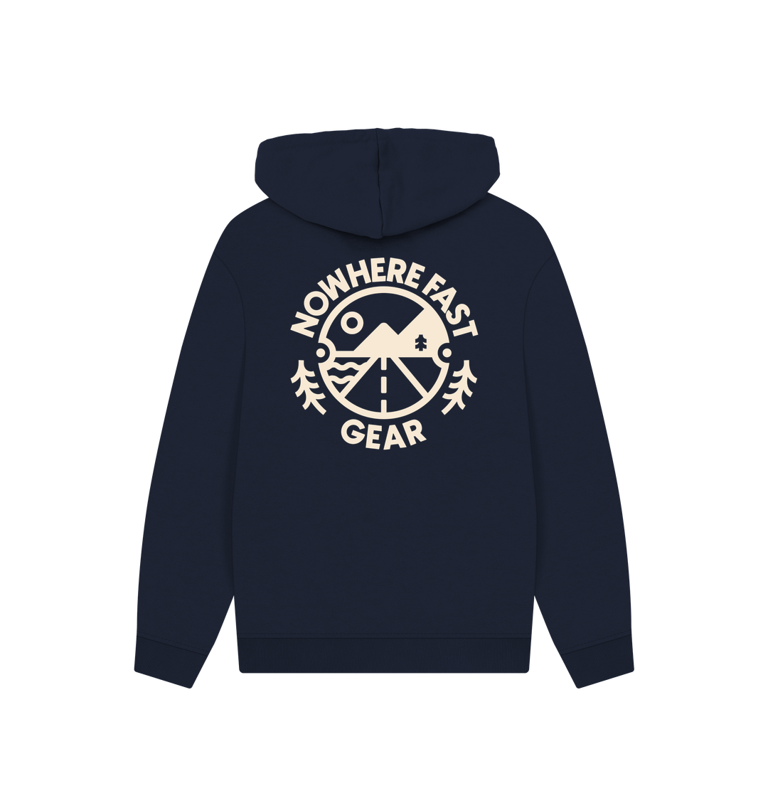 Navy NFG Hoodie Unisex - Relaxed Fit Cream Logo