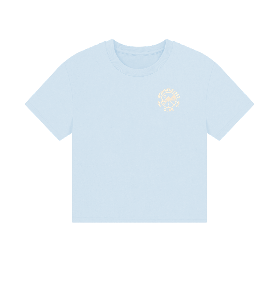 Sky Blue Women's Boxy Style T Shirt