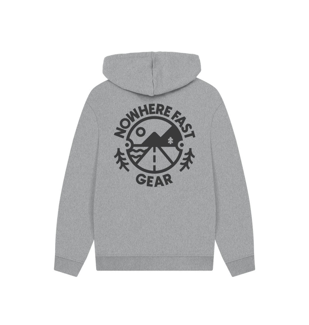 Athletic Grey Printed Hoody