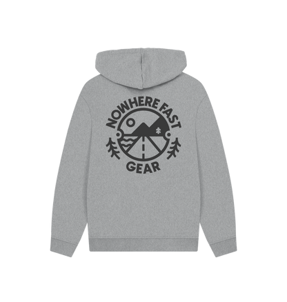 Athletic Grey Printed Hoody