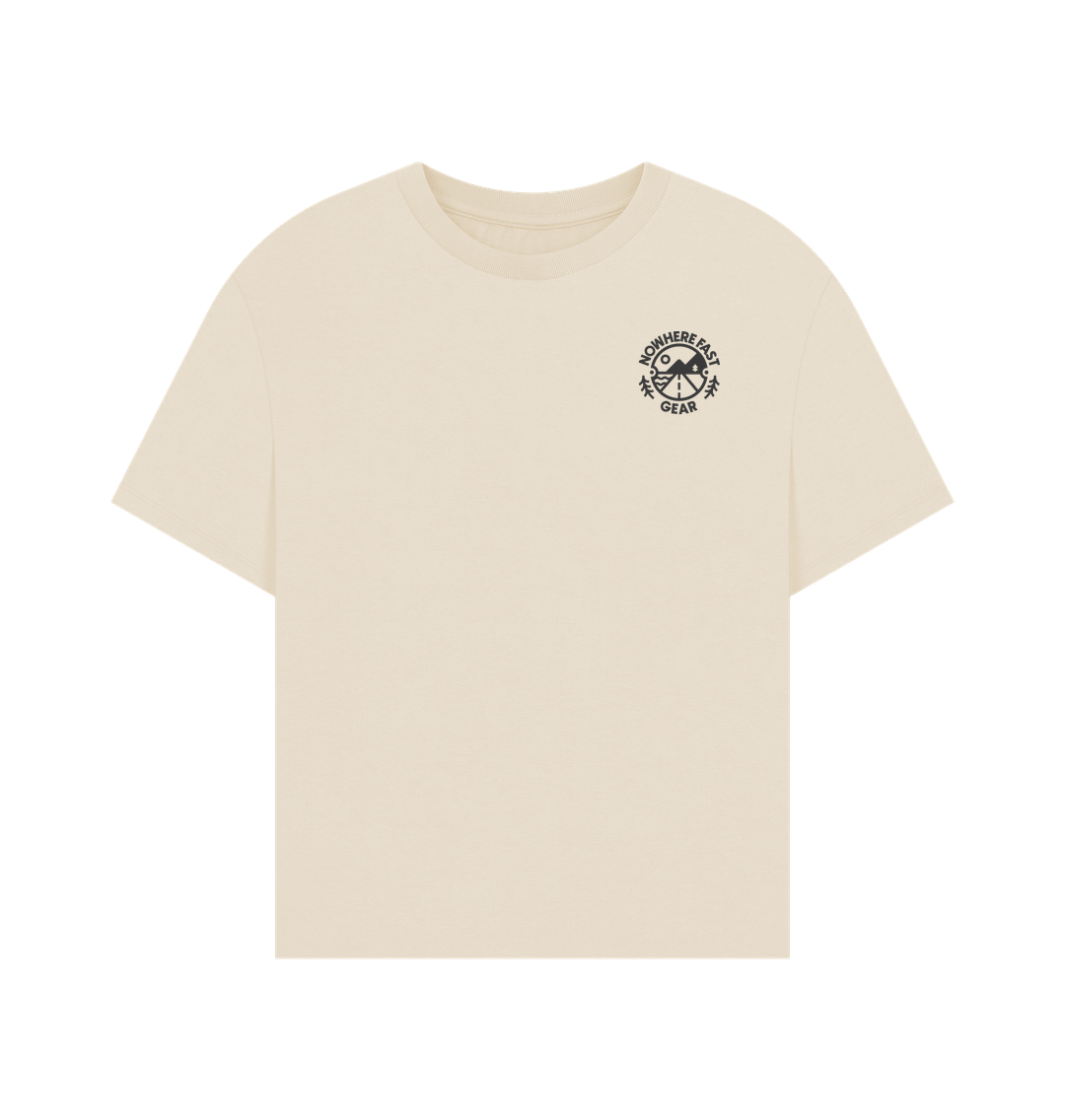 Oat Women's Oversize T Shirt - Grey Logo