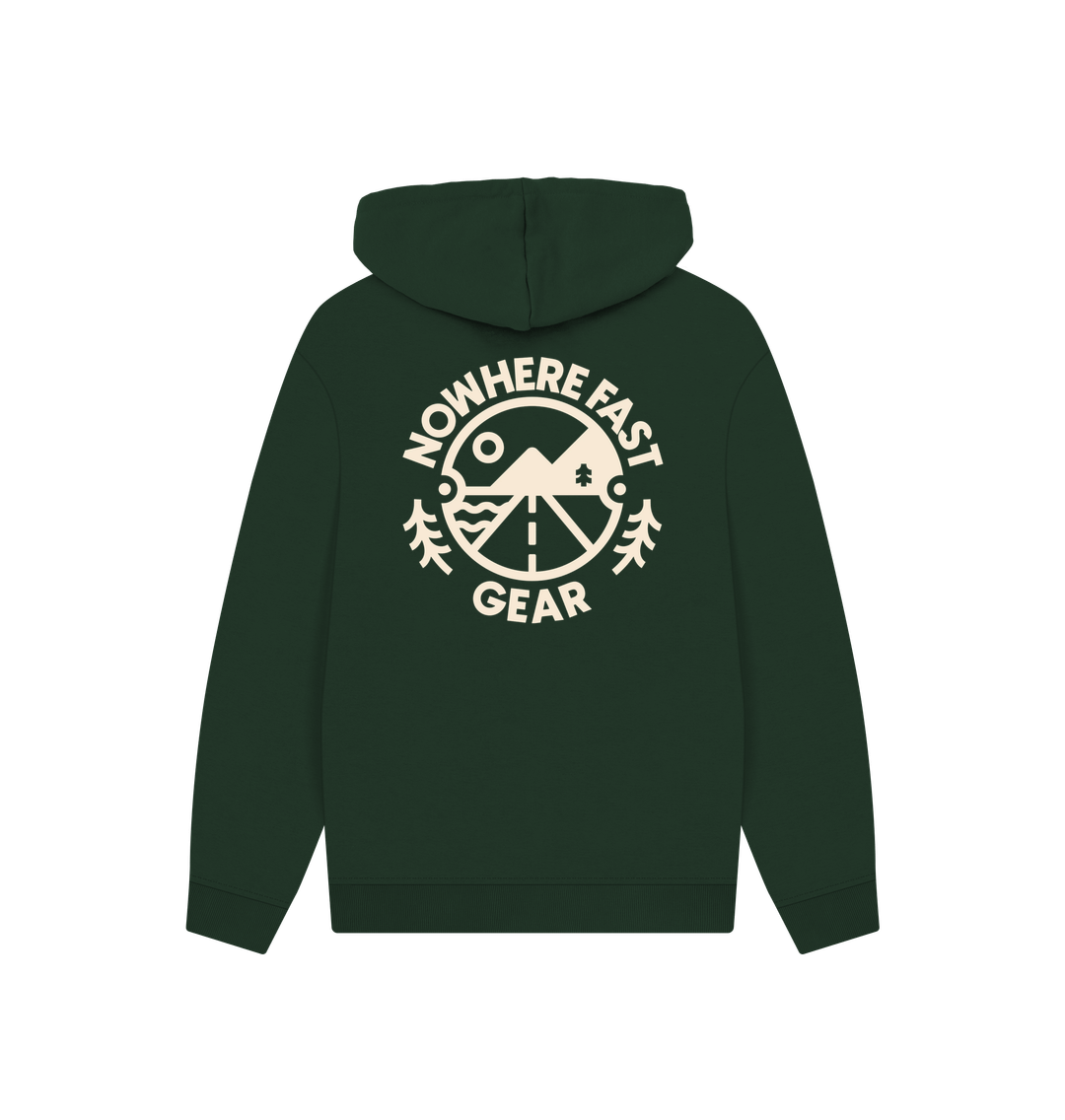 Evergreen NFG Hoodie Unisex - Relaxed Fit Cream Logo