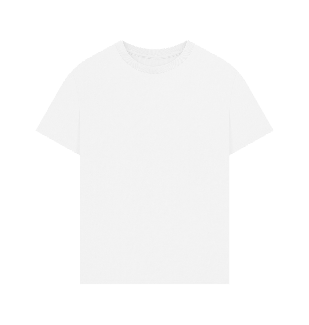 White Oversized Unisex T Shirt - Back Only logo