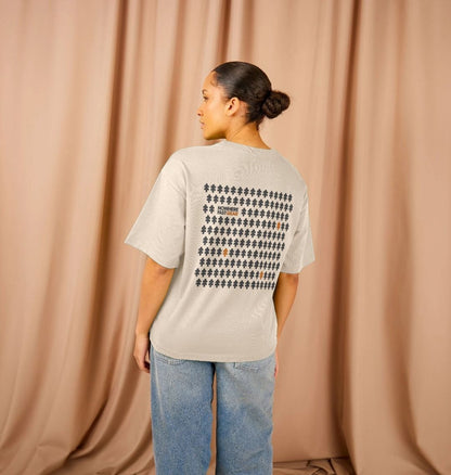 Women's Oversize T Shirt - Grey Logo