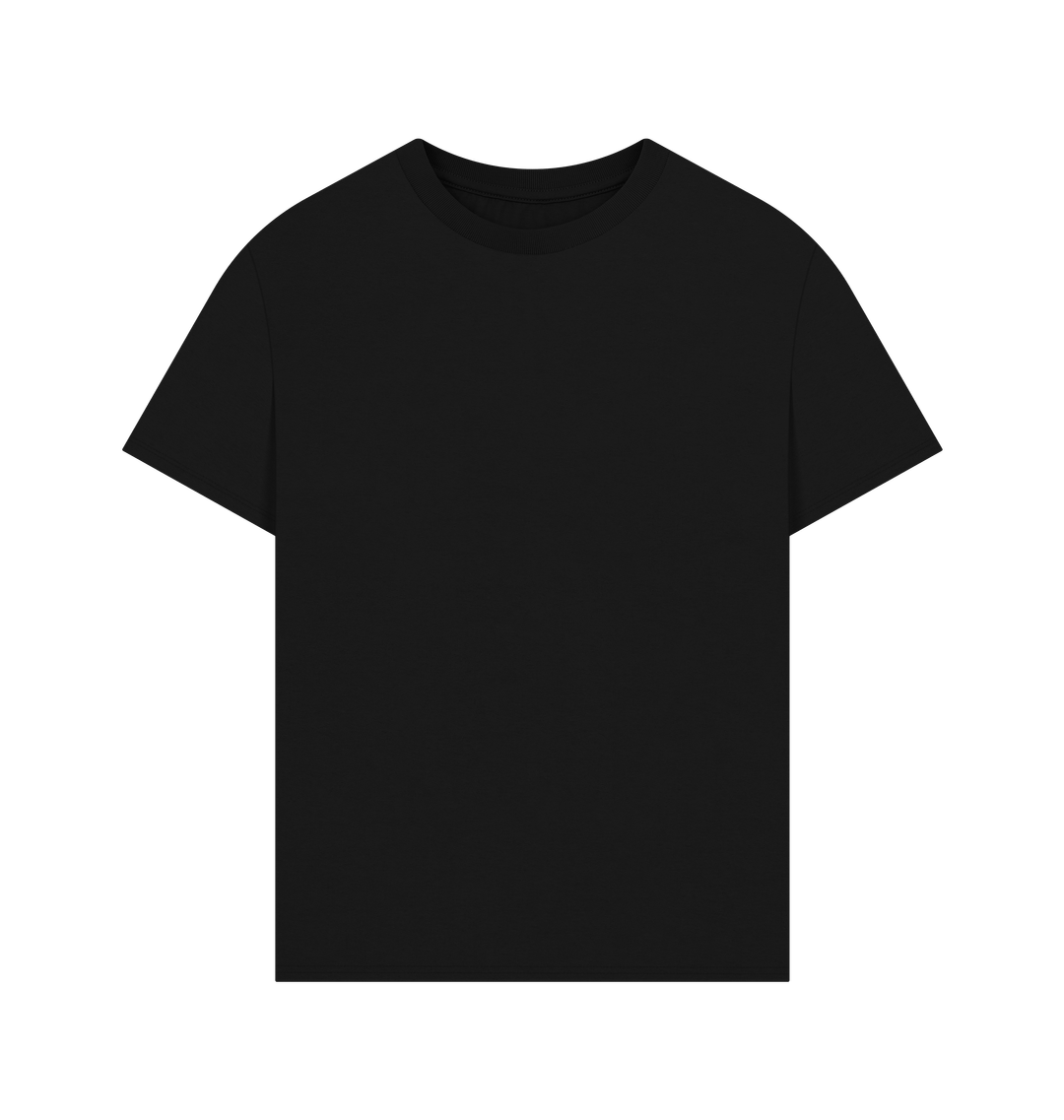 Black Oversized Unisex T Shirt - Back Only logo