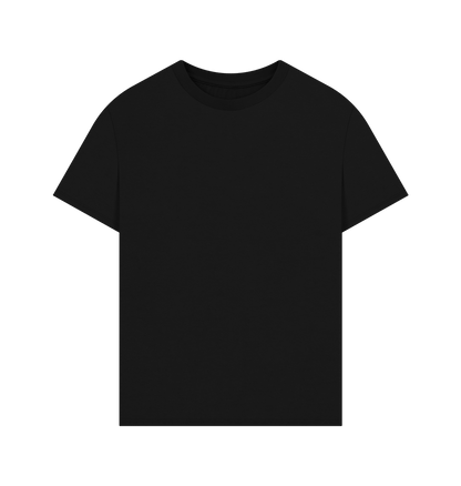 Black Oversized Unisex T Shirt - Back Only logo